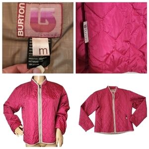 Burton quilted pink jacket